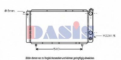 AKS DASIS 180170n -  Радиатор, охлаждение двигателя